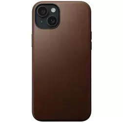 Nomad Modernus odinis dėklas, rudas - iPhone 15 Plus