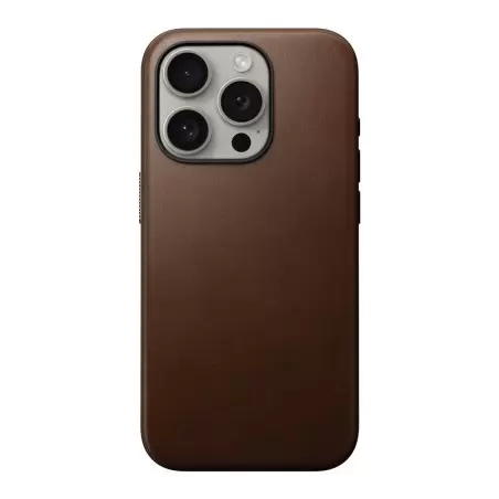 Nomad Modernus odinis dėklas, rudas - iPhone 15 Pro