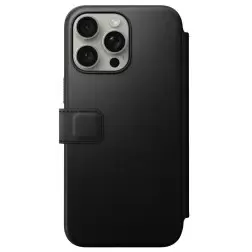 Nomad Modernus odinis folio, juoda - iPhone 15 Pro Max