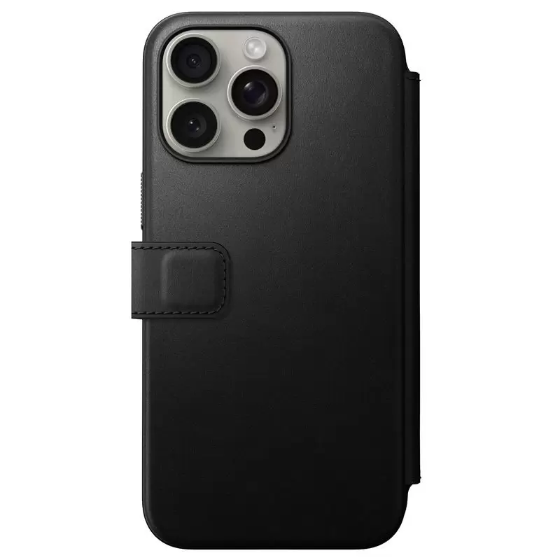 Nomad Modern Leather Folio, black - iPhone 15 Pro Max
