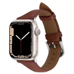 Spigen Kajuko laikrodžio dirželis, kaštonas - Apple Watch 41mm/40mm/38mm
