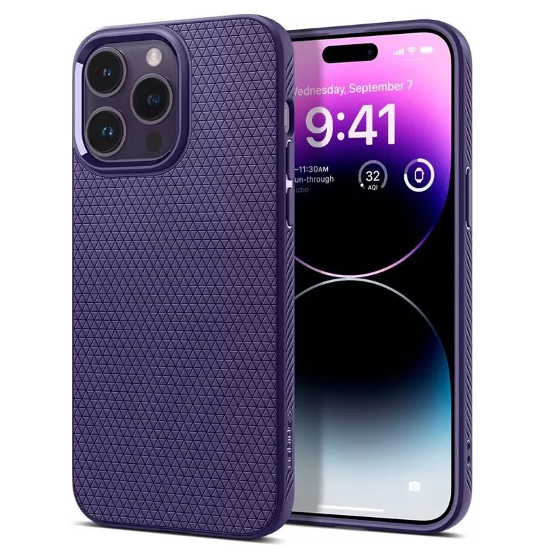 Spigen Liquid Air, sügav lilla - iPhone 14 Pro