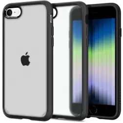 Spigen Ultra Hybrid, šaltas juodas - iPhone SE 2022/2020/8/7
