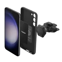 Spigen Automobilio Laikiklis QS24, juoda (CD Laikiklis/Magnetinis/Universalus Suderinamumas)