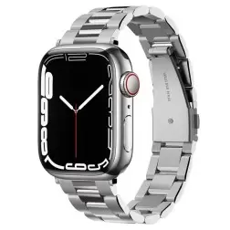 Spigen Modern Fit žiūrėti dirželį, sidabrinis - Apple Watch 42mm/41mm/40mm/38mm