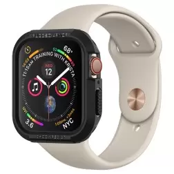 Spigen Rugged Armor, juoda - Apple Watch 9/8/7 (41mm)/6/SE/5/4 (40mm)