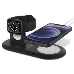 Spigen Magsafe Charger & Apple watch stand 2 in 1 Mag Fit Duo, black