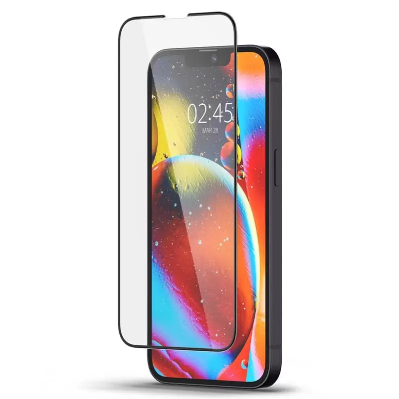 Spigen tR Slim HD, must, 1 tk - iPhone 13 mini