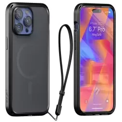 Catalyst Įtakos dėklas, MagSafe, slepiamoji juoda - iPhone 15 Pro Max