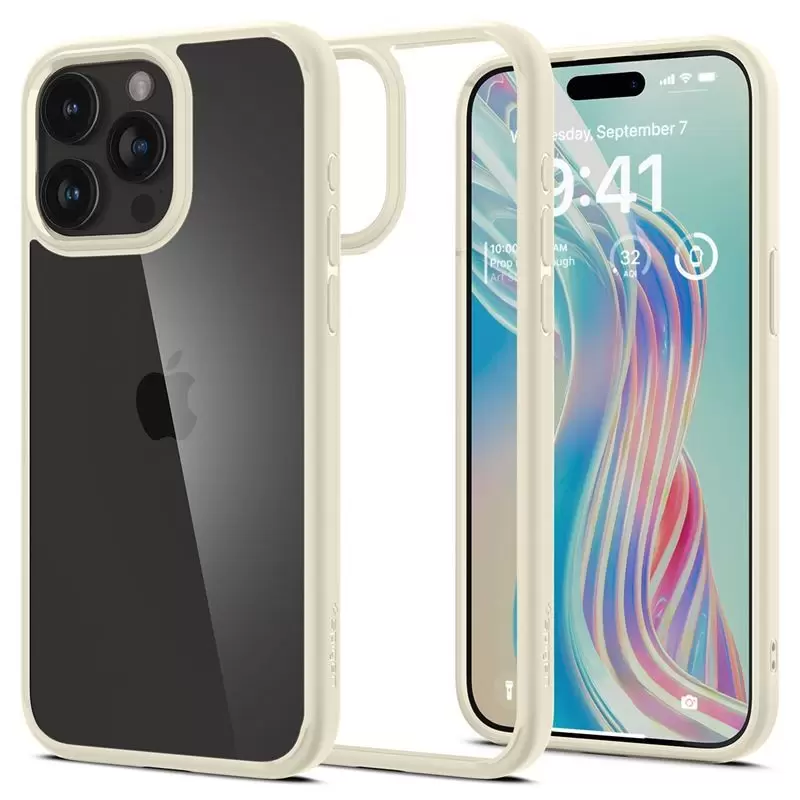 Spigen Ultra Hybrid, mute beige - iPhone 15 Pro