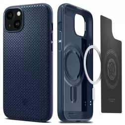 Spigen Mag Armor MagSafe, tamsiai mėlyna - iPhone 15