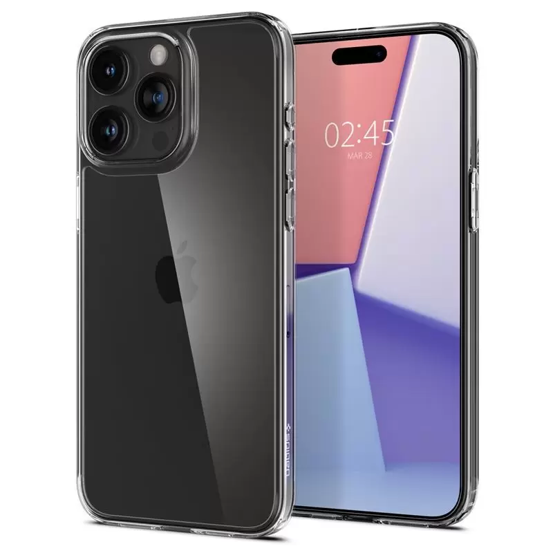 Spigen Air Skin Hybrid, crystal clear - iPhone 15 Pro Max
