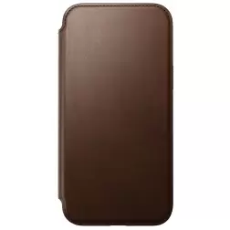 Nomad Modernus odinis folio, rudas - iPhone 15 Plus