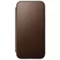 Nomad Modernus odinis folio, rudas - iPhone 15 Plus