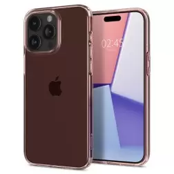 Spigen Crystal Flex, rožinis kristalas - iPhone 15 Pro Max