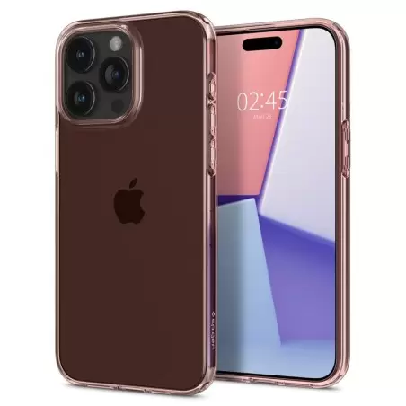 Spigen Crystal Flex, rožinis kristalas - iPhone 15 Pro Max