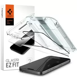 Apsauginis stiklas Apsauginis stiklas Spigen Glass tR EZ Fit 2 Pack, FC Black - iPhone 15 Pro Max