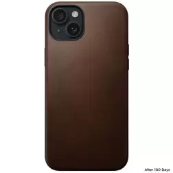 Nomad Modernus odinis dėklas, rudas - iPhone 15 Plus
