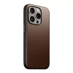 Nomad Modernus odinis dėklas, rudas - iPhone 15 Pro