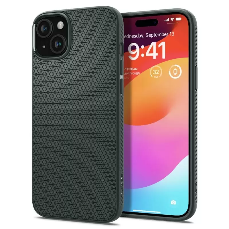 Spigen Liquid Air, sügavroheline - iPhone 15