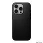 Nomad Modern Leather Case, black - iPhone 15 Pro