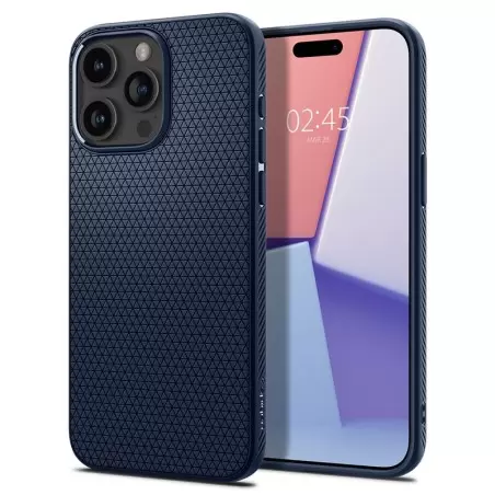 Spigen Liquid Air, tumši zils - iPhone 15 Pro Max