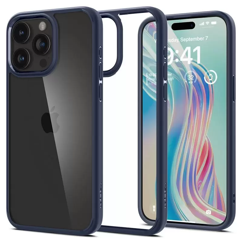 Spigen Ultra Hybrid, navy blue - iPhone 15 Pro Max Spigen Ultra Hybrid, navy blue - iPhone 15 Pro Max