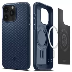 Spigen Mag Armor MagSafe, tamsiai mėlyna - iPhone 15 Pro Max