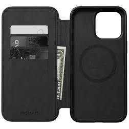 Nomad Modernus odinis folio, angliškas rudas - iPhone 15 Pro Max