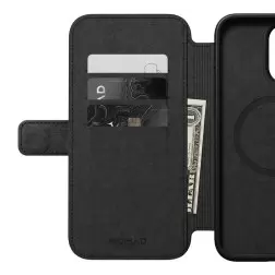 Nomad Modernus odinis folio, angliškas rudas - iPhone 15 Pro Max