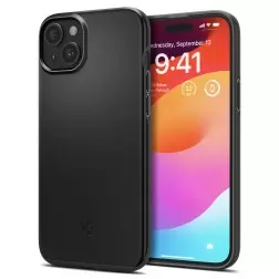 Spigen Thin Fit, melns - iPhone 15