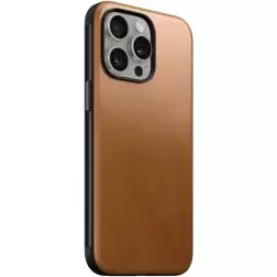 Nomad Modern Leather Case, english tan - iPhone 15 Pro Max