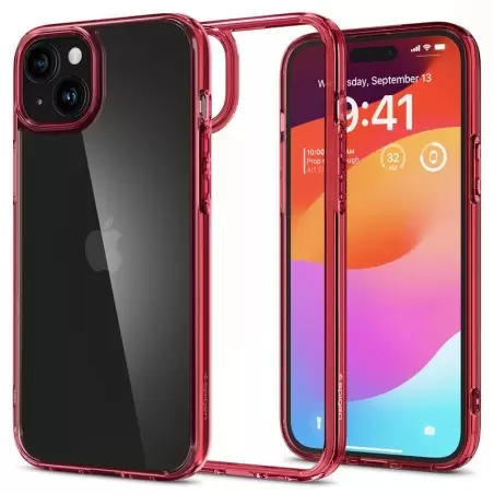 Spigen Ultra Hibrīds, sarkans kristāls - iPhone 15 Plus