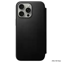 Nomad Modernus odinis folio, juoda - iPhone 15 Pro Max