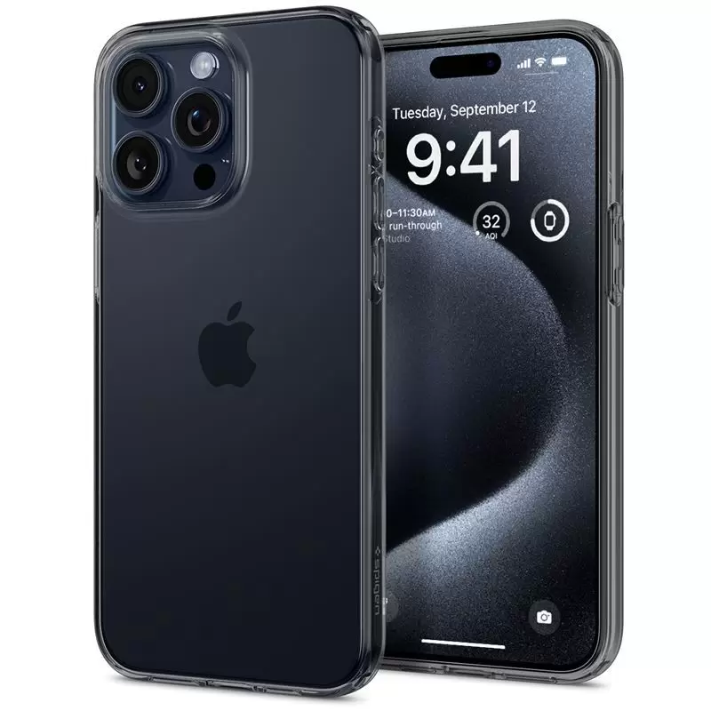 Spigen Crystal Flex, space-kristall - iPhone 15 Pro Max