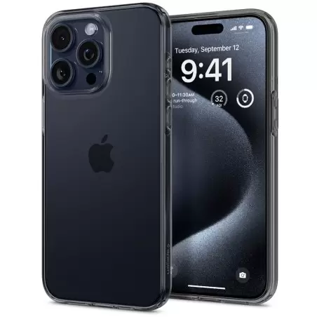 Spigen Crystal Flex, kosmosa kristāls - iPhone 15 Pro Max