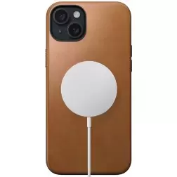 Nomad Modernus odinis dėklas, angliška ruda - iPhone 15 Plus