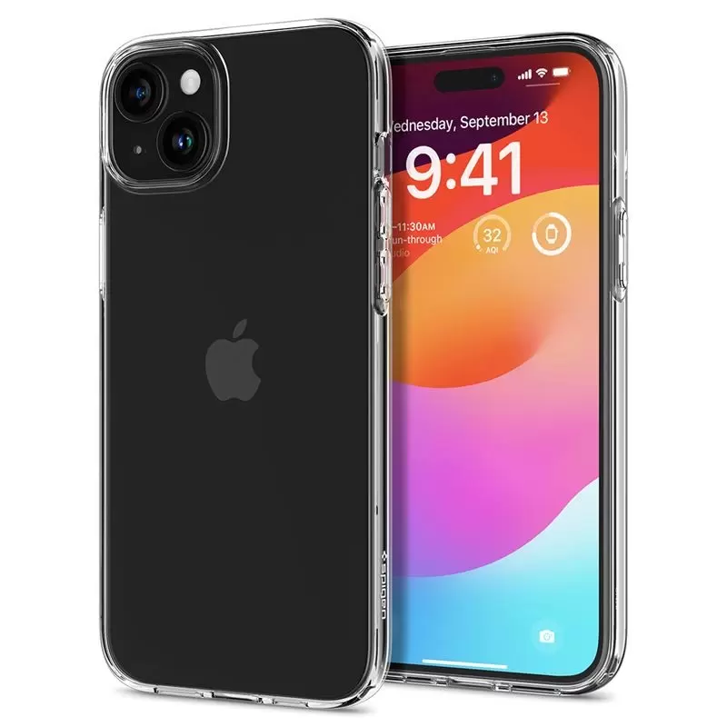 Spigen Crystal Flex, krištolo skaidrumo - iPhone 15