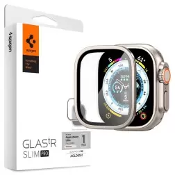 Spigen Stiklas tR Slim Pro 1 Paketas, titan - Apple Watch Ultra 2/Ultra 49mm