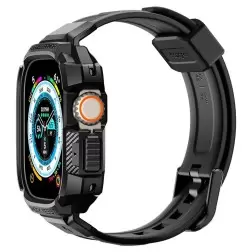 Spigen Rugged Armor Pro, juoda - Apple Watch Ultra 2/Ultra 49mm