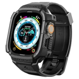 Spigen Rugged Armor Pro, juoda - Apple Watch Ultra 2/Ultra 49mm