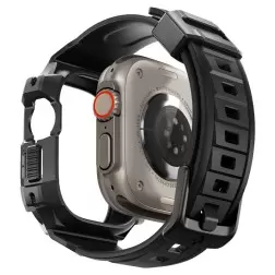 Spigen Rugged Armor Pro, juoda - Apple Watch Ultra 2/Ultra 49mm