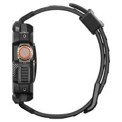 Spigen Rugged Armor Pro, juoda - Apple Watch Ultra 2/Ultra 49mm