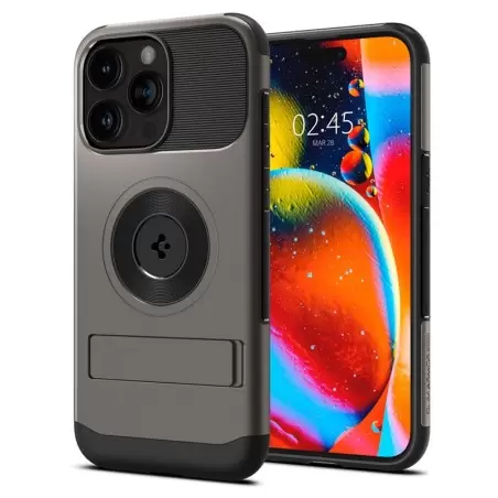 Spigen Slim Armor MagSafe, gunmetal - iPhone 15 Pro Max