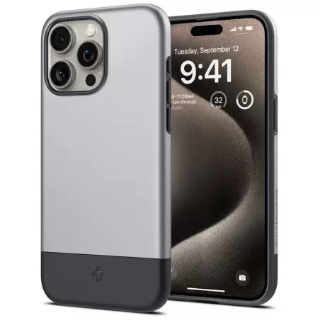 Spigen Style Armor MagSafe, classic silver - iPhone 15 Pro