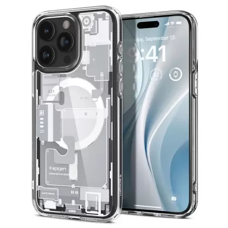 Spigen Ultra hibrīds MagSafe, zero one balts - iPhone 15 Pro Max