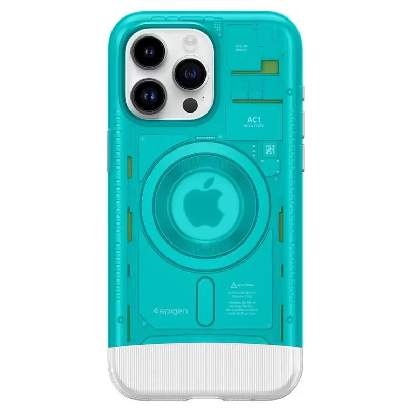 Spigen Classic C1 MagSafe, bondi blue - iPhone 15 Pro Max