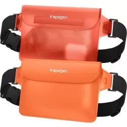 Spigen Aqua Shield Vandeniui atsparus diržo krepšys A620 2 paketas, saulėlydžio oranžinė