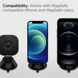 Spigen OneTap MagSafe automobilinis laikiklis ITS35W, juoda