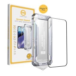 Mobile Origin Geltonas ekrano apsaugas "iPhone 15 Plus" su lengvu taikymu